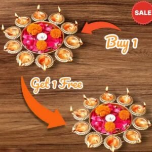 Decorative urli for pooja set of 2 traditional diya