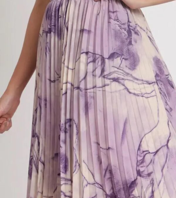 Exquisite Marble Elegance Women's Purple Skirt - Image 4