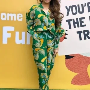 Elegant Green floral co-ord set