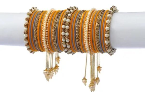 Orange & Grey Bangles