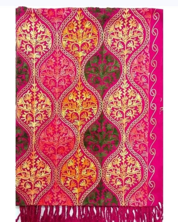Magenta Kashmiri Woolen Shawl