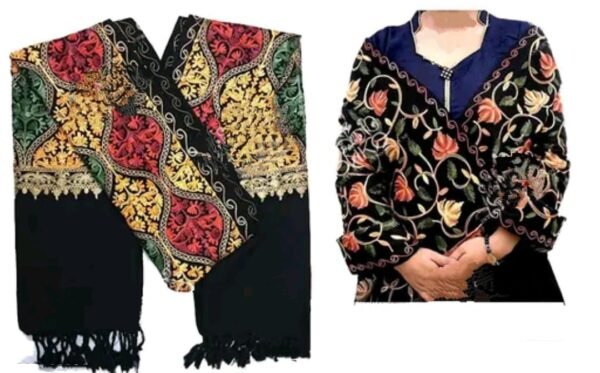 Black Kashmiri Wool Shawls