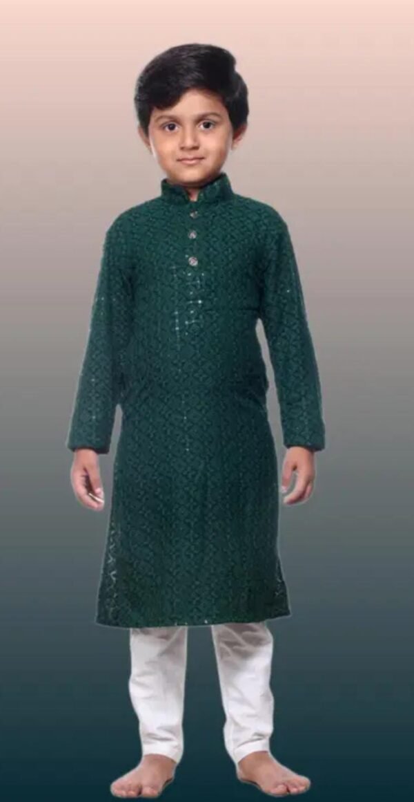 Green Kurta and Payjama Set