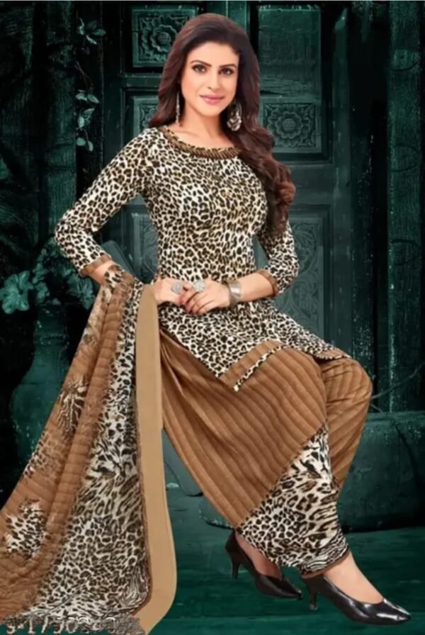 Printed Crepe Dress Material - Image 3