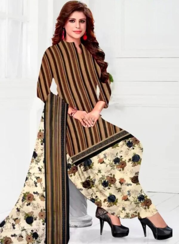 Printed Crepe Dress Materials - Image 4