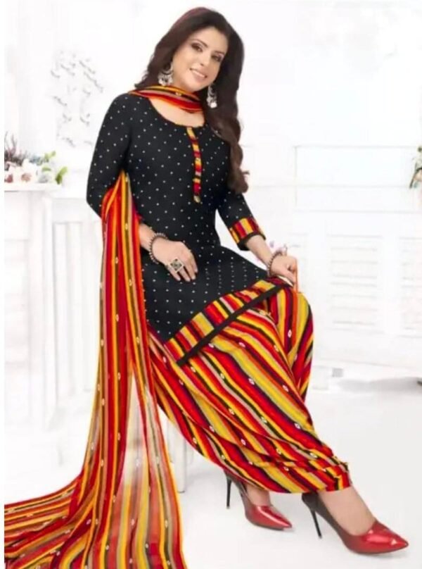Printed Crepe Dress Materials - Image 3