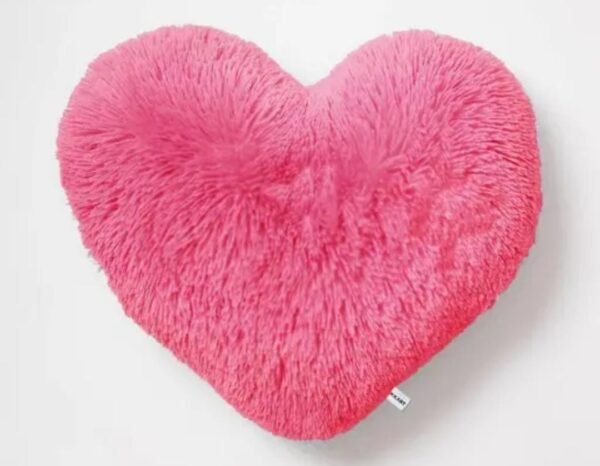 Heart Shape Soft Fur Cushions Pack of 5 - Image 3