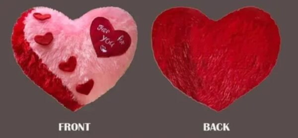 Pink And Red Heart Shape Soft Cushion Just For You