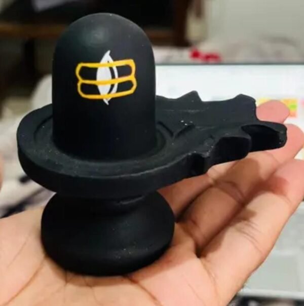 Small Shivling for Shivratri Puja - 7cm x 8.5cm Resin Idol