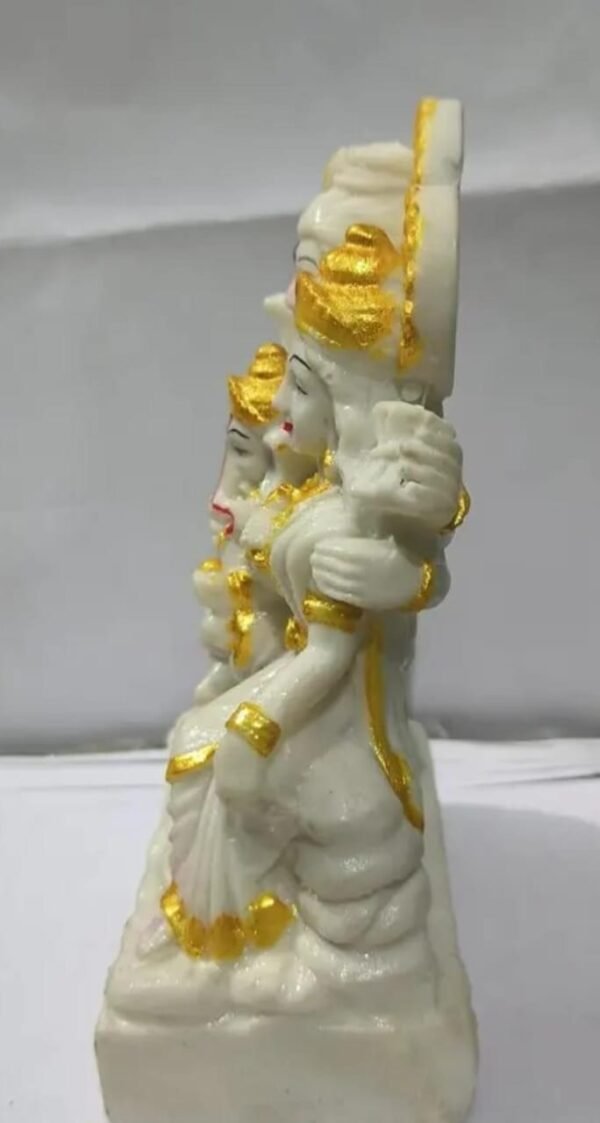Shiv Parivar Murti - Lord Shiva, Parvati & Ganesha Idol for Shivratri Puja - Image 2
