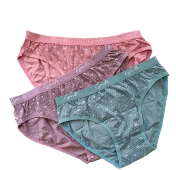 Soft and Comfortable Pack of 3 Women's Cotton Panties